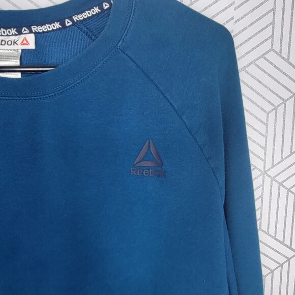 Reebok Blue Pullover Sweatshirt Sz Large - Picture 4 of 7